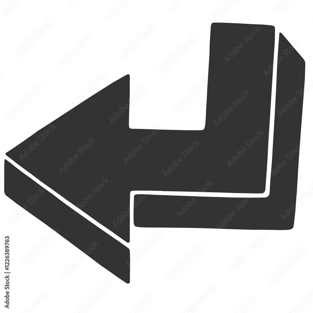 black silhouette cartoon enter arrow black silhouette cartoon enter arrow