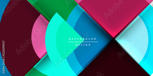Techno circles and semi circles. Vector Illustration For Wallpaper, Banner, Background, Card, Book Illustration, landing page