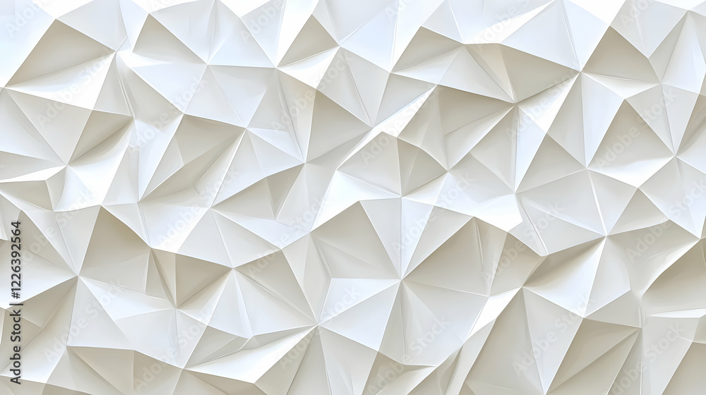 Abstract white low-poly background texture Abstract white low-poly background texture