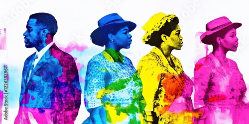 segregation concept depicting the struggle of dark-skinned minorities