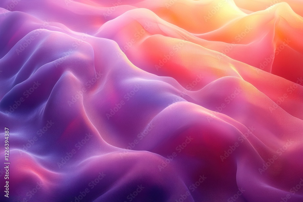 Obraz premium Soft Flowing Curves Abstract Background with Pastel Colors and Gentle Lighting