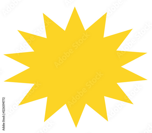 bursting shape speech bubbles set. starburst and sunburst cartoon with different color isolated on white background