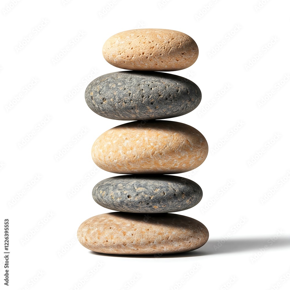 Pyramid of various sea pebbles, pyramid of balanced stones Isolated on white background. Concept harmony, life balance and meditation. Pyramid of various sea pebbles, pyramid of balanced stones Isolated on white background. Concept harmony, life balance and meditation.