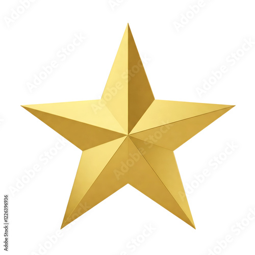 gold star isolated on white background