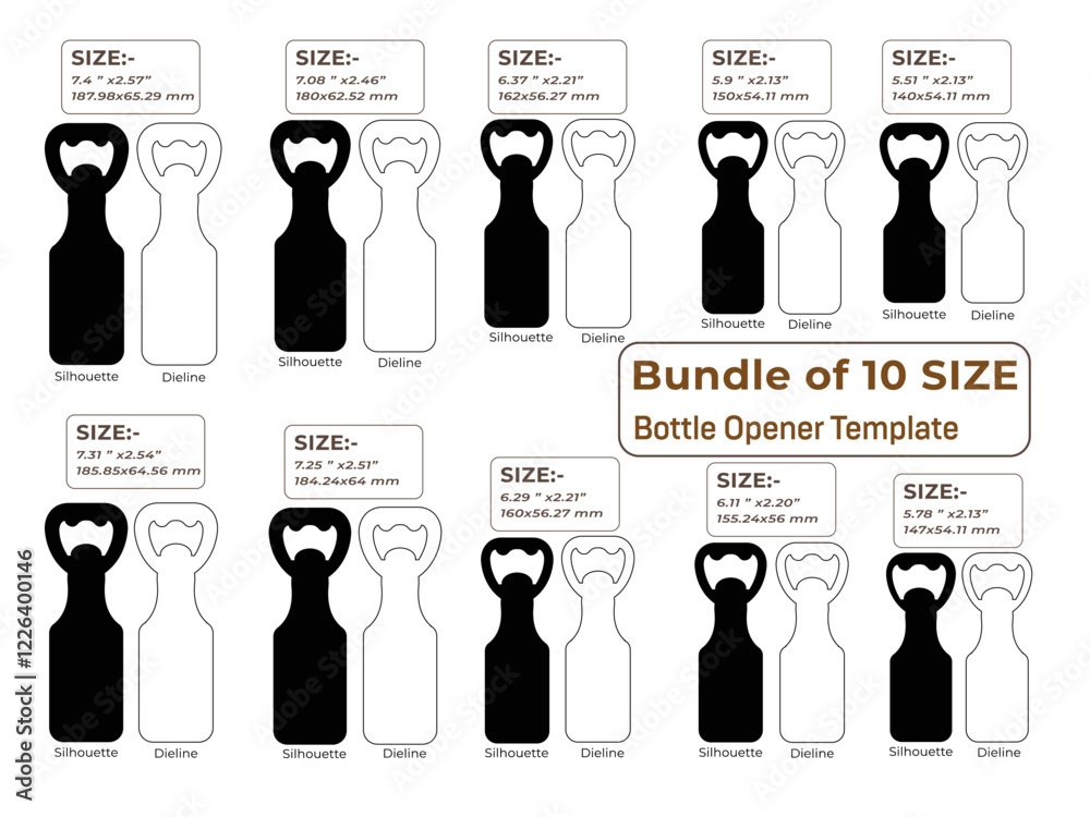Bar Blade Bottle Opener Template Bar Blade Bottle Opener Template