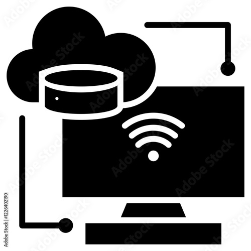 Data Transmission Glyph Icon