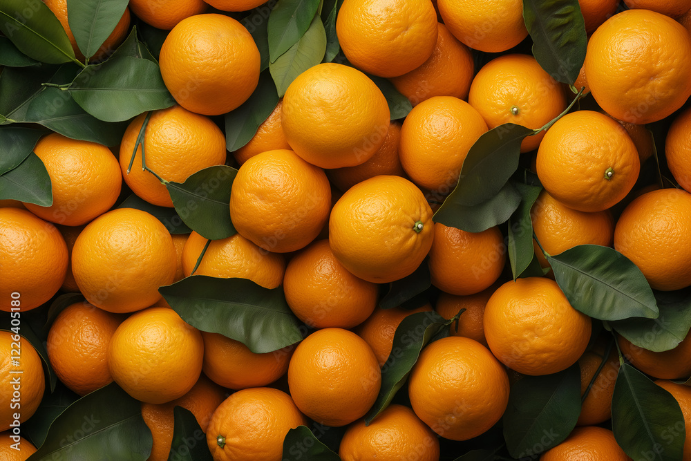 Fresh oranges with leaves background. Fresh oranges with leaves background.