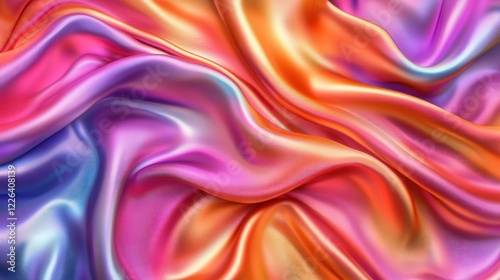 Wallpaper Mural Abstract background with vibrant colors on a silk fabric. Torontodigital.ca