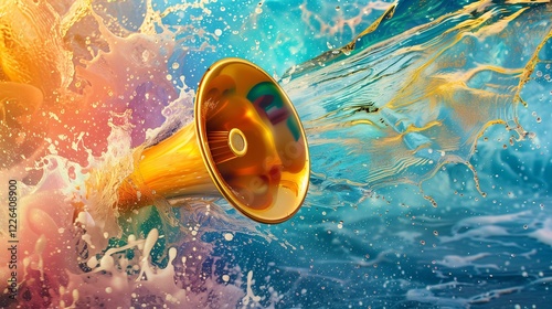 close up of a megaphone of water 3