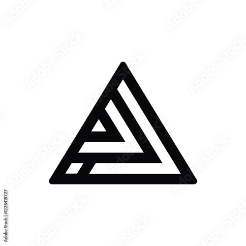 Free Download Triangle Logo on vector illustration.  - GFXLoad