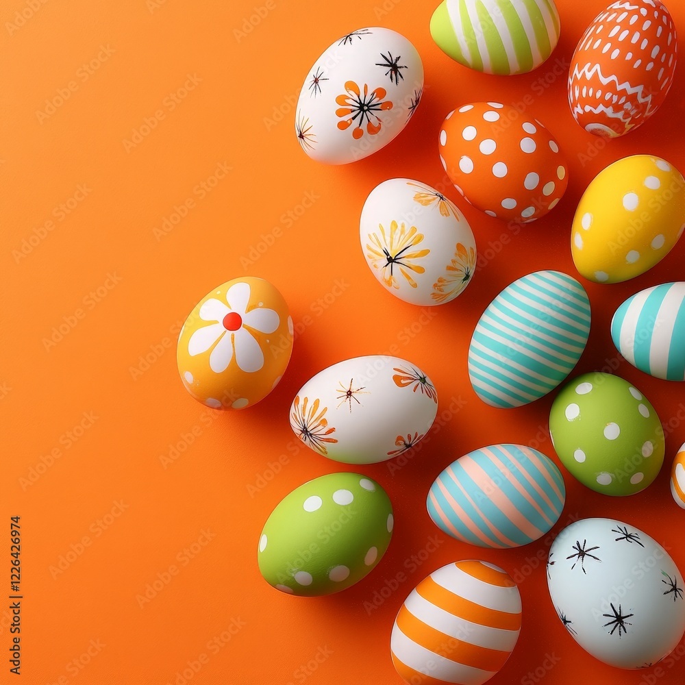 A modern and minimal Easter design with vibrant orange and white eggs. Perfect for seasonal branding and festive campaigns. A modern and minimal Easter design with vibrant orange and white eggs. Perfect for seasonal branding and festive campaigns.