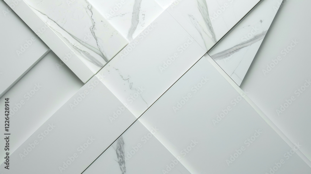 Modern marble texture with intersecting geometric patterns in white. elegant design features subtle gray veining, perfect for contemporary interiors Modern marble texture with intersecting geometric patterns in white. elegant design features subtle gray veining, perfect for contemporary interiors