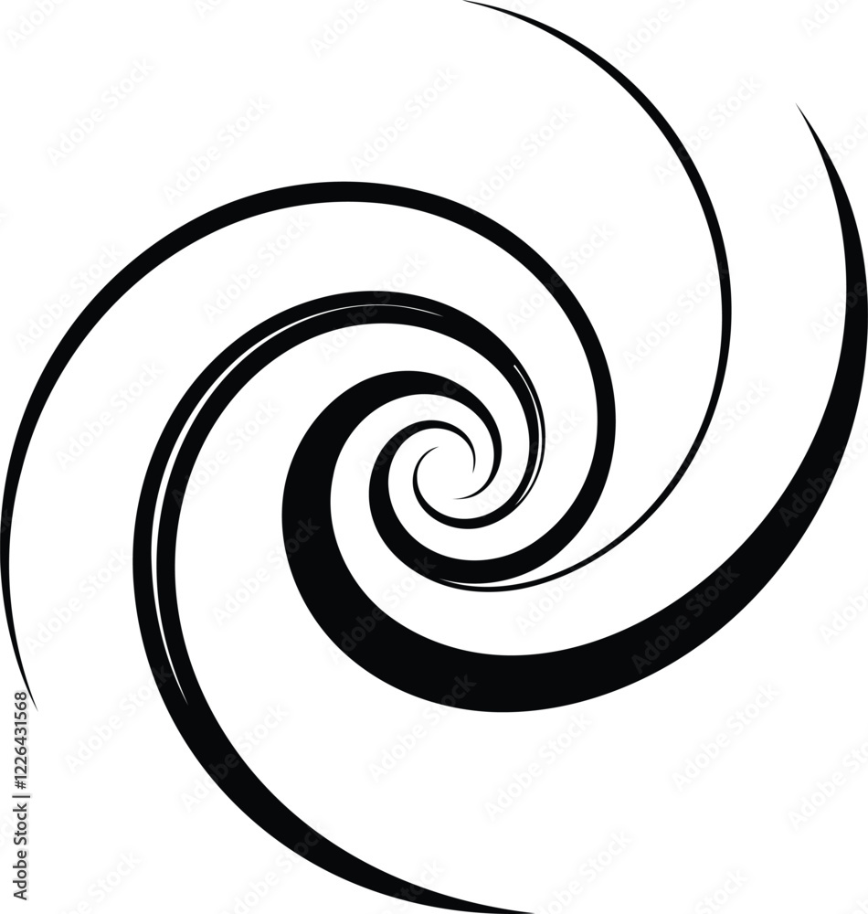 Fototapeta premium Swirl and spiral Comic And explosion speech bubble vector, swirl and spiral Comic And explosion speech bubble silhouette or line art vector illustration