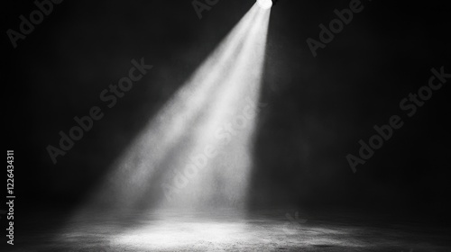 Illuminated Drama  Central Spotlight on Dark Cement Texture for Creative Designs