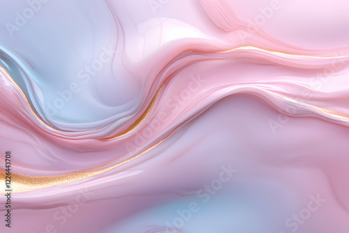 Wallpaper Mural Soft pastel swirls of pink and blue colors. Torontodigital.ca