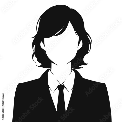 Silhouette of a Businessman in a Suit