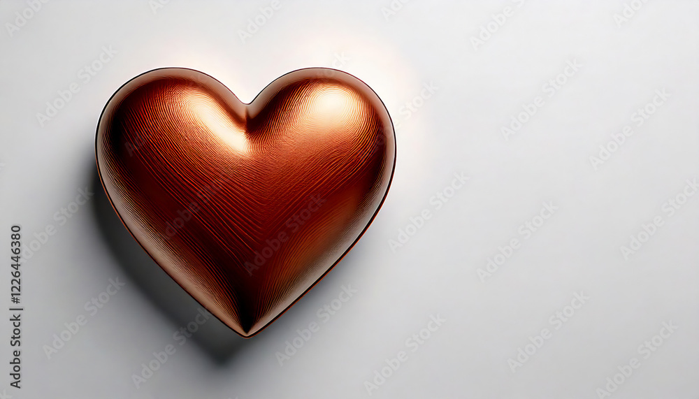 Simple Design of a Red Heart Object on a White Background Simple Design of a Red Heart Object on a White Background