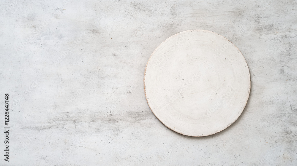 Minimalist Wood Round: A smooth, round wooden disc rests on a textured concrete background, creating a simple and elegant composition. Minimalist Wood Round: A smooth, round wooden disc rests on a textured concrete background, creating a simple and elegant composition.