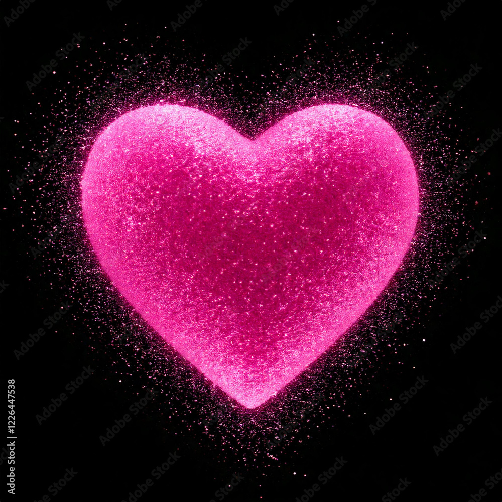 heart on black heart on black