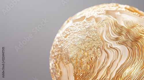 Golden Orb Abstract: Close-...