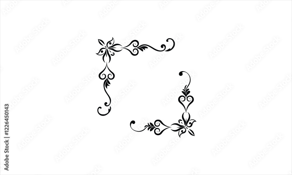 Timeless Elegance A Hand-Drawn Floral Wreath in Black and White Timeless Elegance A Hand-Drawn Floral Wreath in Black and White
