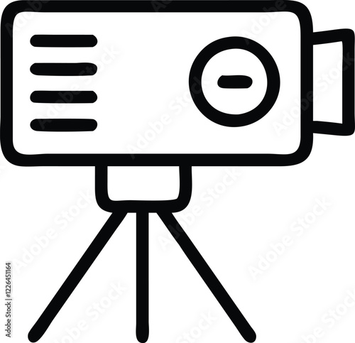 Video Camera on Tripod Icon
