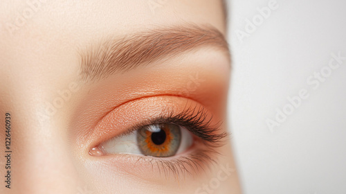 Close-up of Eye with Peachy...