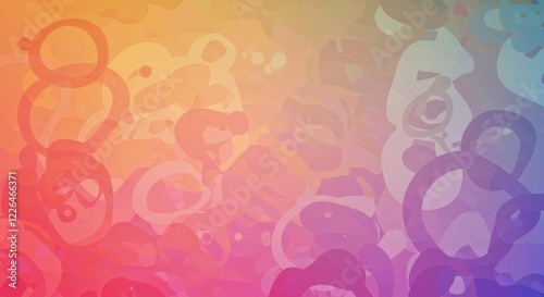 Abstract Bubbles in Rainbow Colors: A vibrant, abstract composition featuring soft, overlapping bubbles in a rainbow spectrum of colors, creating a sense of depth and movement.