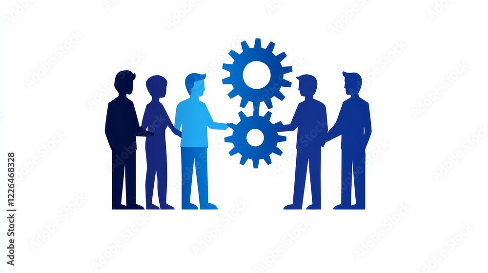 Abstract Blue Gears Background Teamwork Collaboration Concept - Teamwork collaboration gears, symbolism, innovation, success, partnership, pointing to working together for progress. Abstract Blue Gears Background Teamwork Collaboration Concept - Teamwork collaboration gears, symbolism, innovation, success, partnership, pointing to working together for progress.