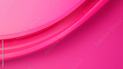 Abstract Pink Gradient: Modern Background with Curved Ribbon