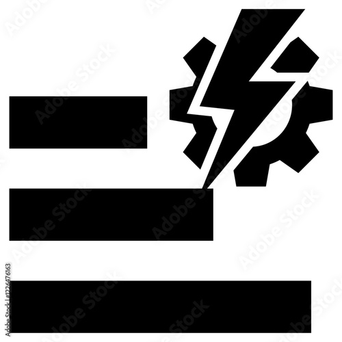 Energy Efficiency Glyph Icon