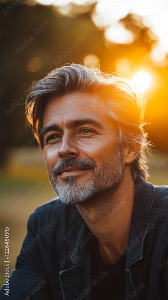 an energetic 40 years old man realistic skin aesthetic, bokeh backgeound an energetic 40 years old man realistic skin aesthetic, bokeh backgeound