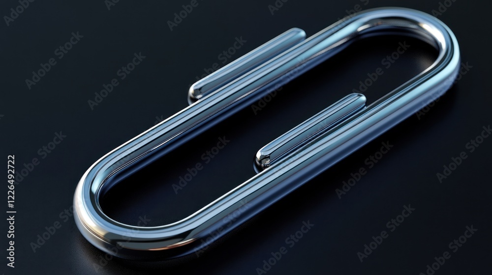 Chrome Paperclip: A Study in Metallic Reflection Chrome Paperclip: A Study in Metallic Reflection