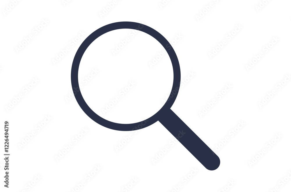 Magnifying Glass Search Icon Vector | Isolated on White Background Magnifying Glass Search Icon Vector | Isolated on White Background