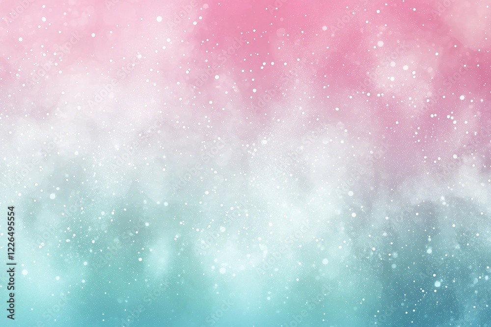 Fototapeta premium Soft pastel gradient background with sparkling bokeh effects, ideal for design and artistic projects