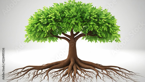 tree diagram with energy as roots, leadership as trunk, and commitment as leaves