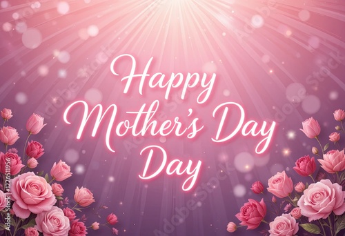 A gradient background with radial effect for mother's day