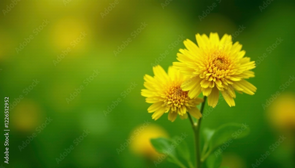 Yellow horseradish flowers swaying in the garden breeze, horseradish, nature Yellow horseradish flowers swaying in the garden breeze, horseradish, nature