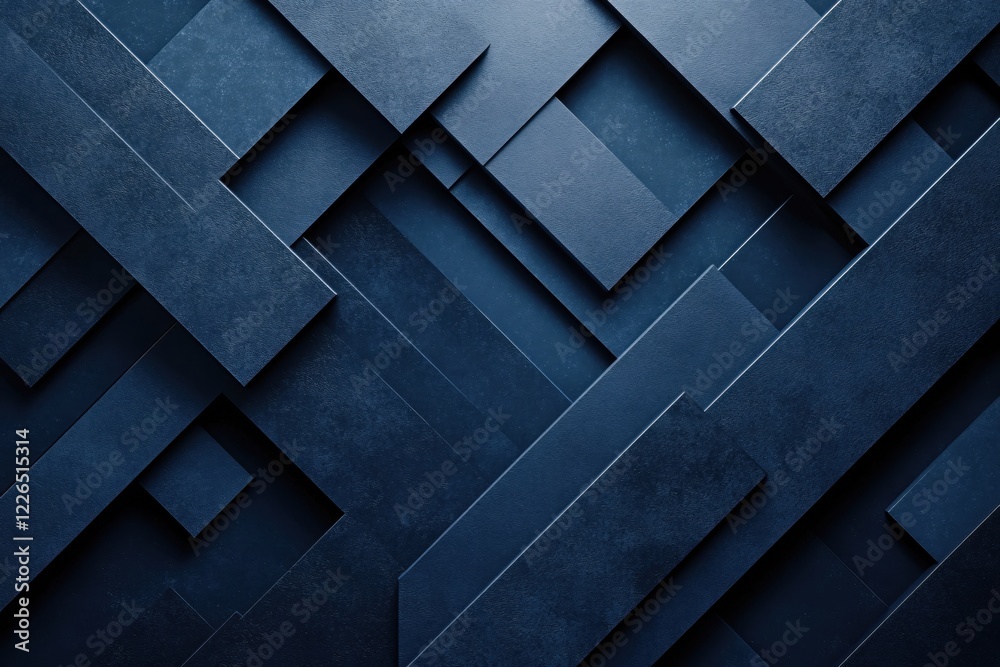 Abstract dark blue geometric pattern with textured surface and overlapping shapes for modern design Abstract dark blue geometric pattern with textured surface and overlapping shapes for modern design