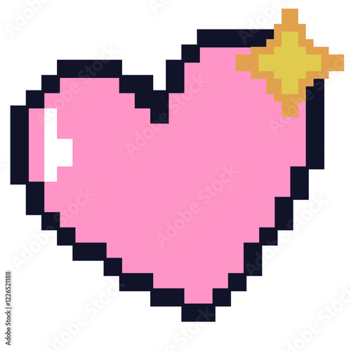 Pixel Heart Illustration