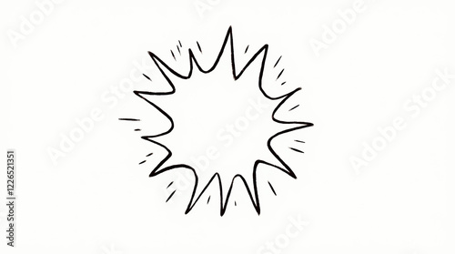 Cartoon flash power lines. Graphic of burst. Abstract  energy and explosion.