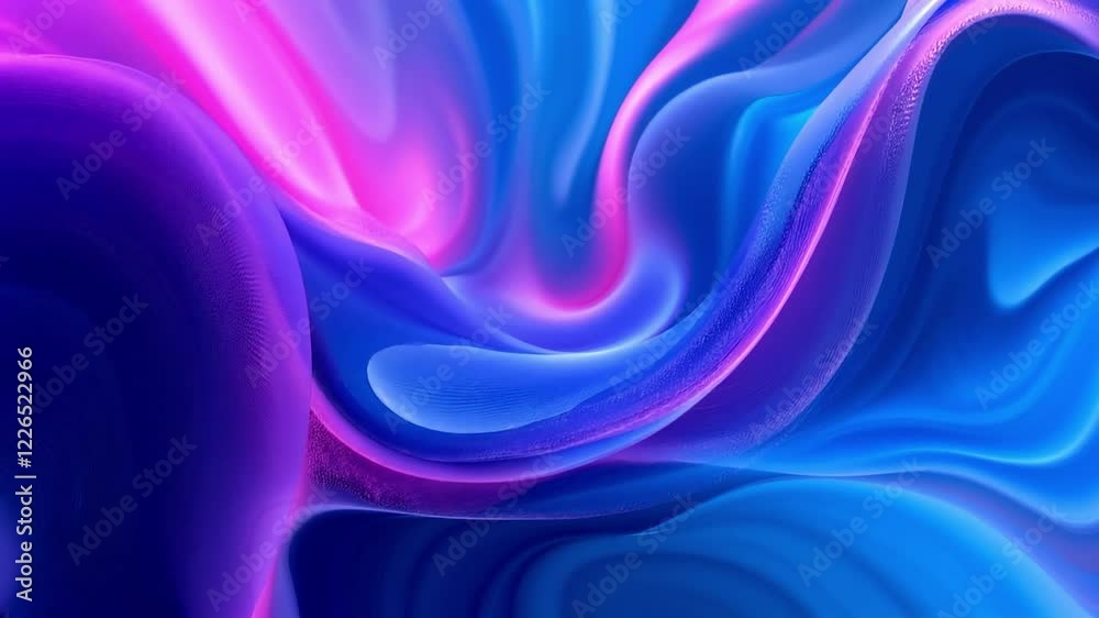Abstract Blue Purple Wave Background Video Motion Graphics