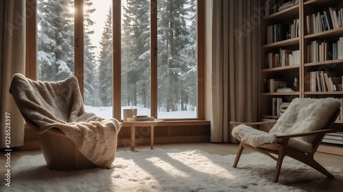 living room with chair