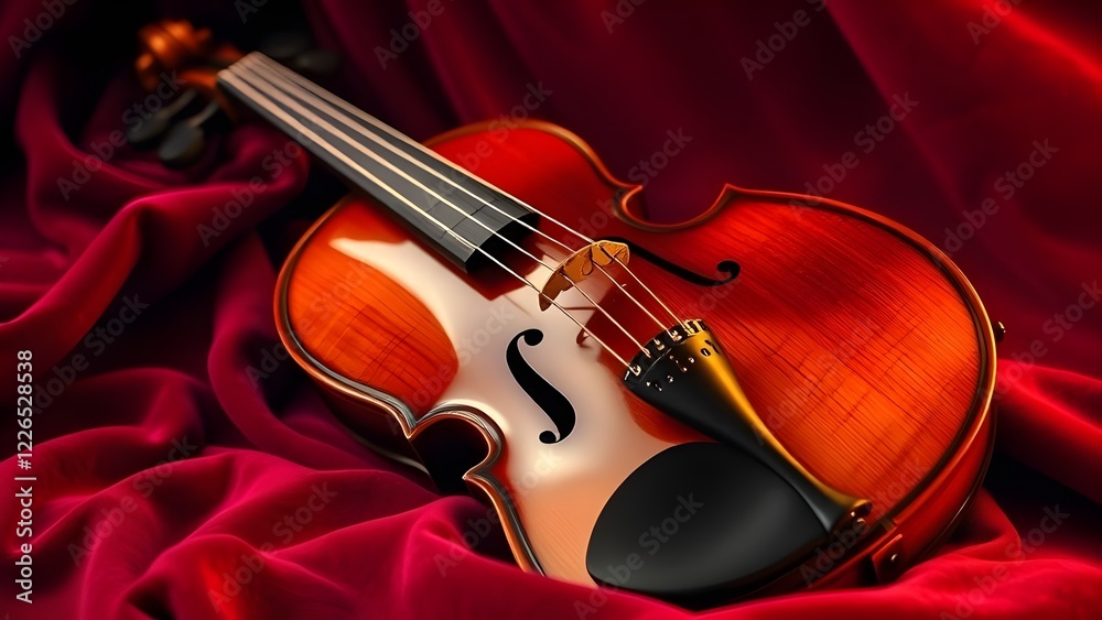 Fototapeta premium Violin, a type of musical instrument