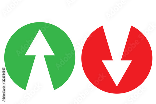 Print  up and down arrows icon vector, Rounded mini arrows, up-down icon. A small two-way black direction symbol. 1176