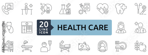 health care icon sheet