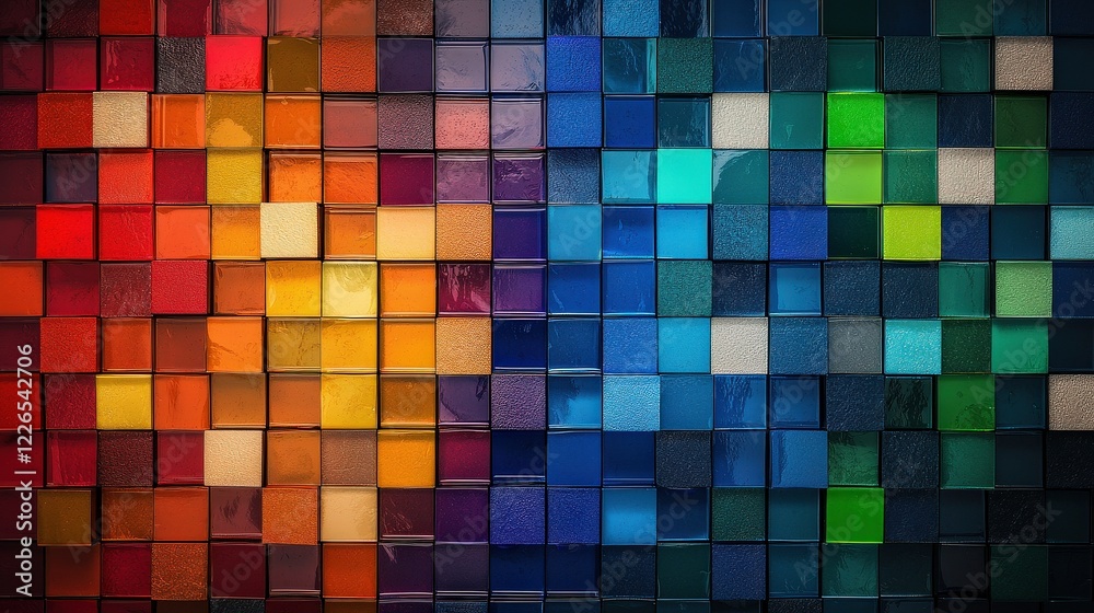 A symbolic glowing Pride Mosaic indicating in Pride concept A symbolic glowing Pride Mosaic indicating in Pride concept