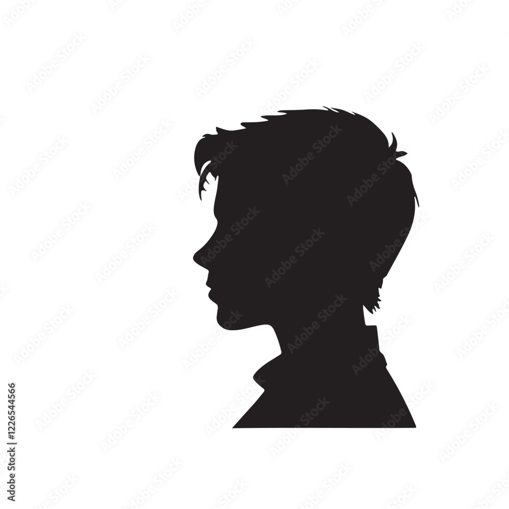 silhouette of a man with a smile, silhouette of a woman, silhouette of a man silhouette of a man with a smile, silhouette of a woman, silhouette of a man