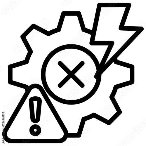 Disruption Outline Icon