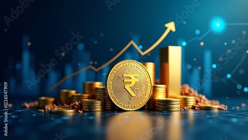Indian Rupee and Economic Growth Symbolizing Budget 2025 and Financial Stability